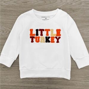 White 'Little Turkey' Kids Shirt